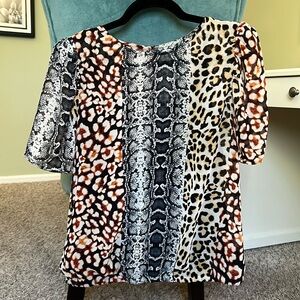 EXPRESS Animal Print Blouse